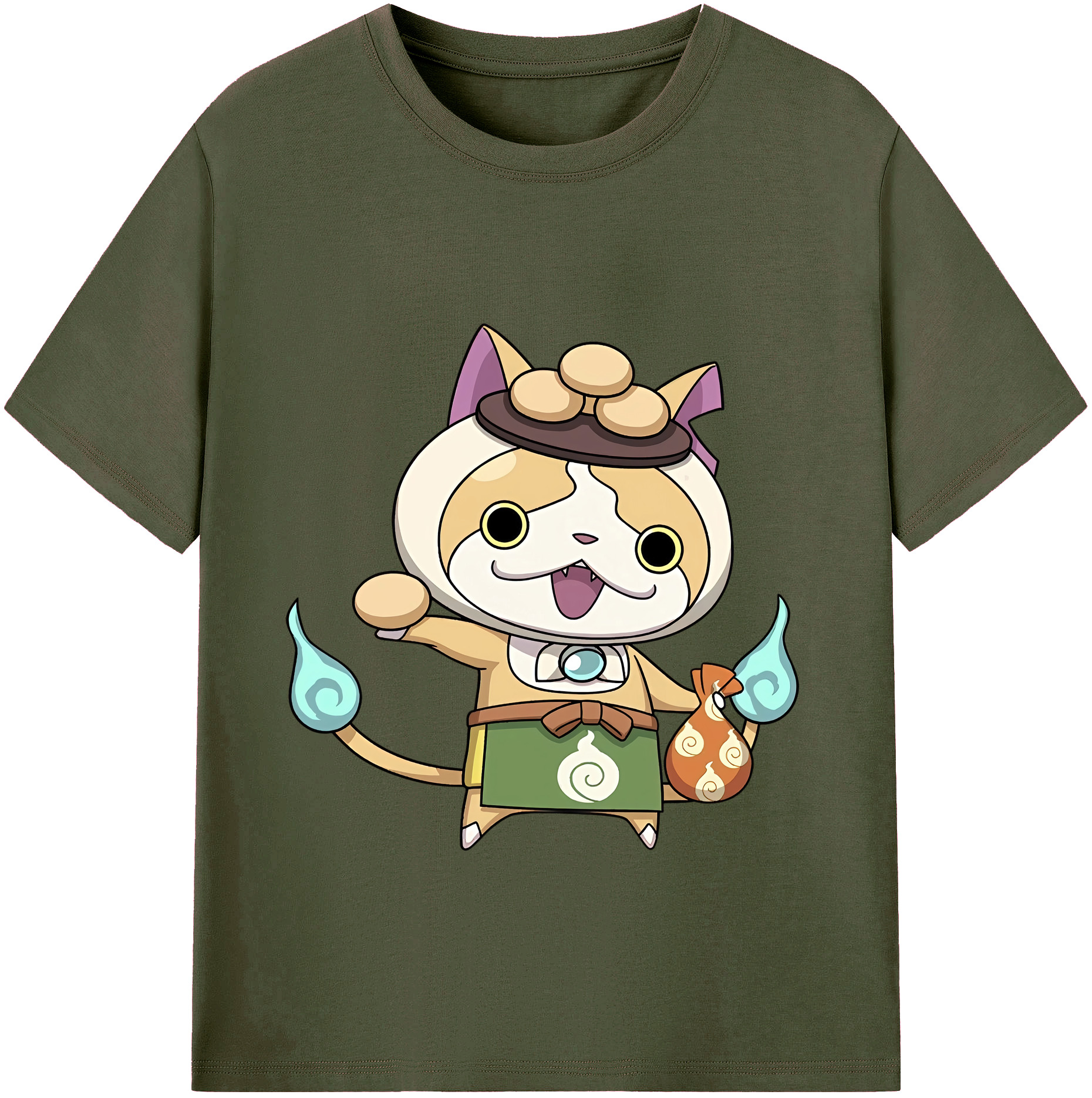 （画像用） 妖怪ウォッチ Yo-kai Watch 綿100％ メンズ半袖Tシャツ｜肌触りやわらか＆通気性
